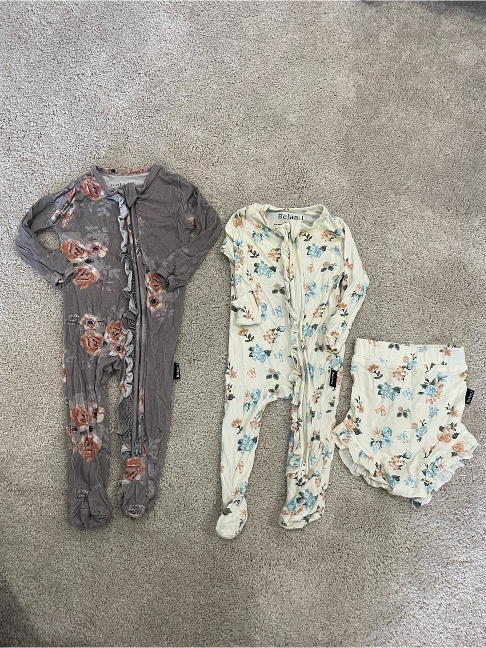Belan.j Bamboo Sleepers & Shorts 0-3M